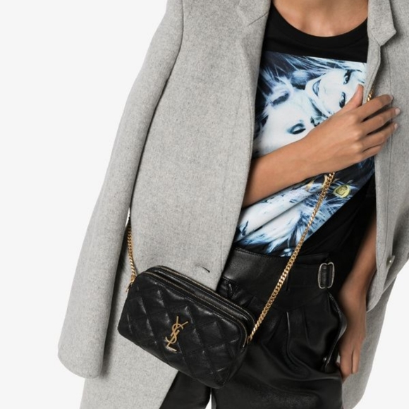 saint laurent becky double zip